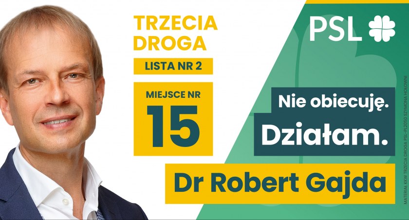 Zaproszenie na konwencję wyborczą Roberta Gajdy