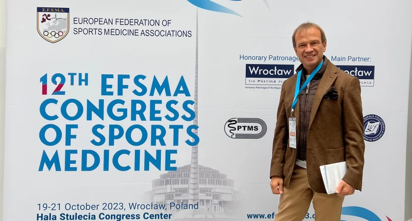 Prof. Robert Gajda na XII Kongresie Medycyny Sportowej Europejskiej Federacji Stowarzyszeń Medycyny Sportowej