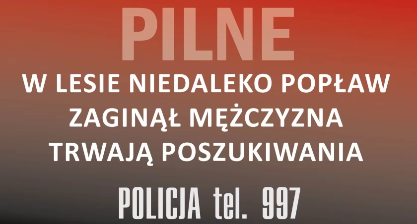 Trwają poszukiwania pułtuszczanina