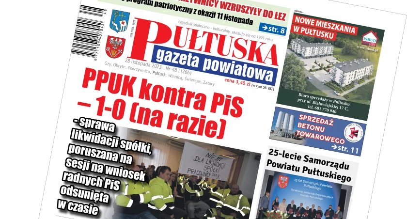 W 48 numerze Pułtuskiej Gazety Powiatowej