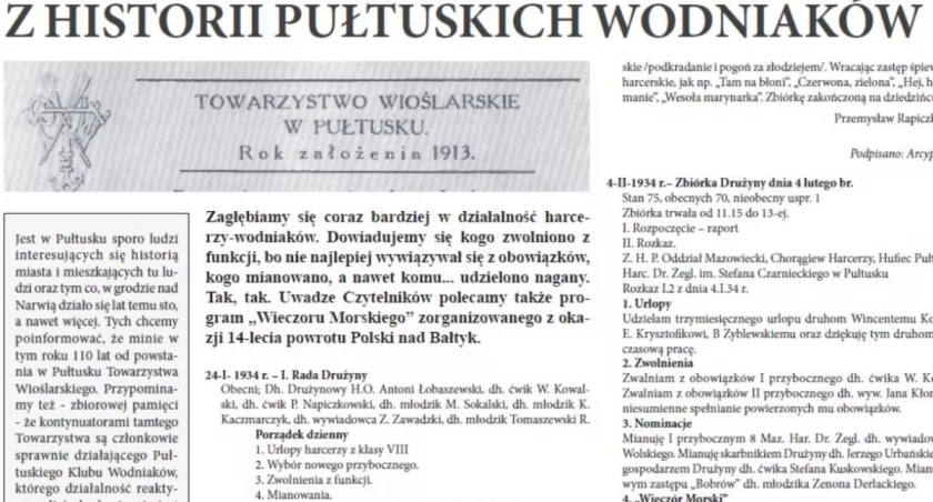 Z historii pułtuskich wodniaków – cz. VI  