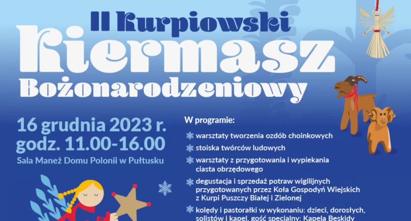 II Kurpiowski Kiermasz Bożonarodzeniowy w Pułtusku