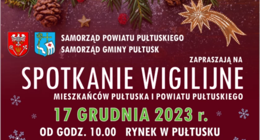 Spotkanie wigilijne mieszkańców Pułtuska i powiatu pułtuskiego