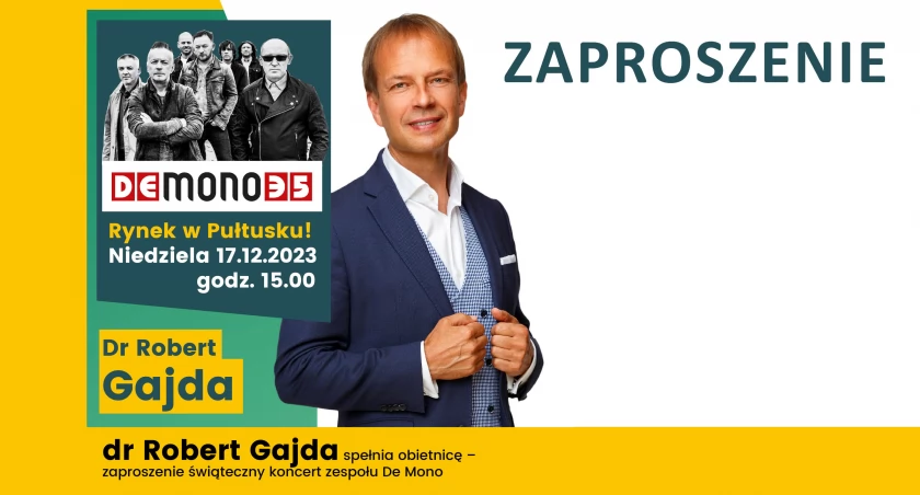 Obietnica spełniona: zaproszenie na koncert zespołu De Mono z kolędami