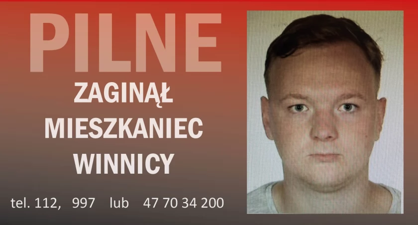  PILNE! TRWAJĄ POSZUKIWANIA ZAGINIONEGO 26- LATKA