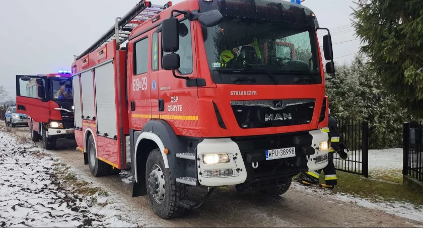 Pożar domu jednorodzinnego