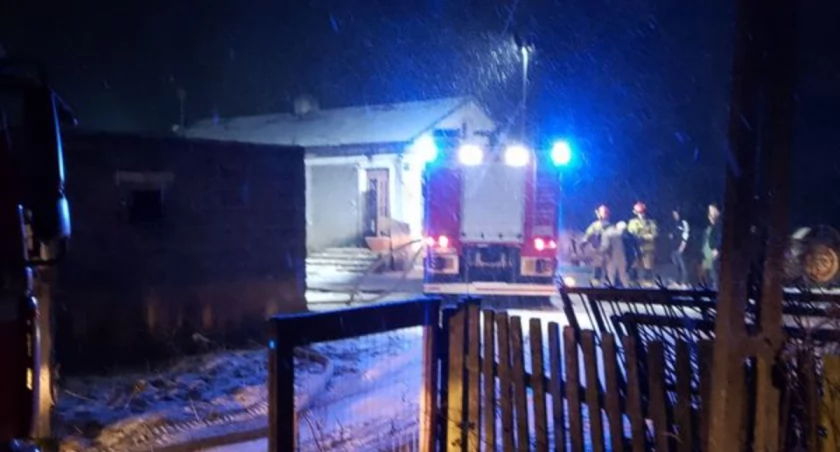 Pożar budynku mieszkalnego