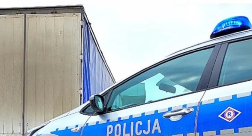 Zatrzymany kierowca ciężarówki miał ponad ponad promil alkoholu