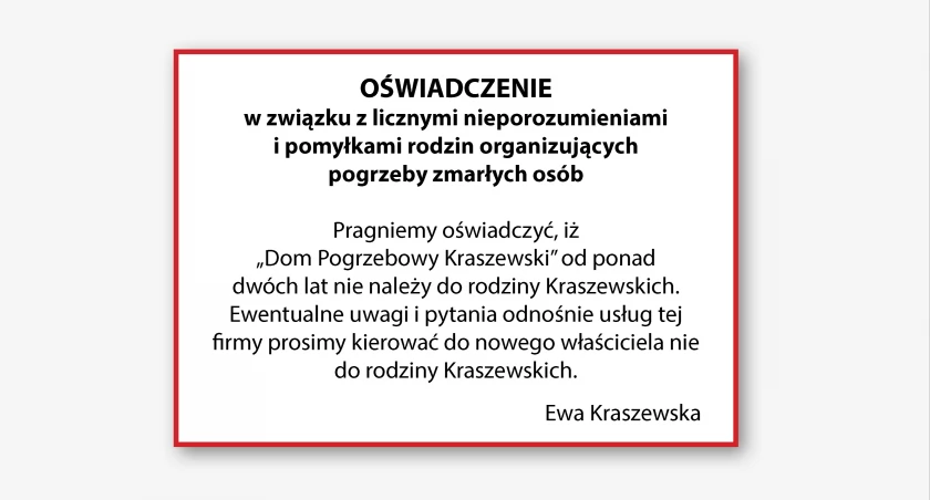 Oświadczenie