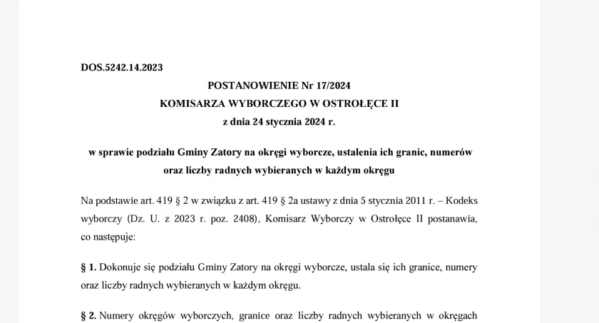 Wybory samorządowe – zmiany w okręgach