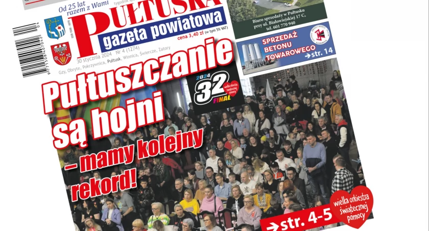 W 4 numerze Pułtuskiej Gazety Powiatowej