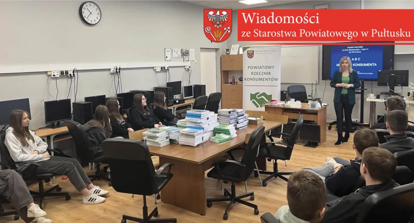 Spotkanie uczniów ZSZ im. Jana Ruszkowskiego z Powiatowym Rzecznikiem Konsumentów 