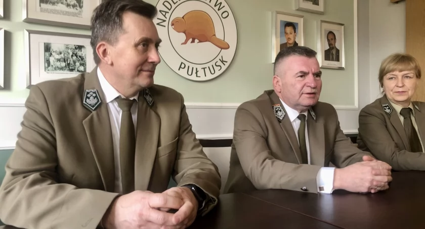 Leśnicy z Pułtuska powitali nowego nadleśniczego – Romana Dudka
