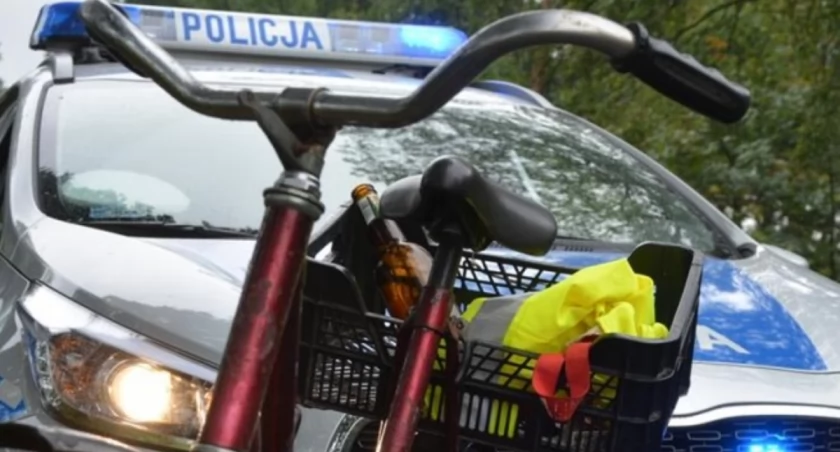 Ukradł rower i znieważył policjantów. Zatrzymany na terenie gminy Obryte był kompletnie pijany