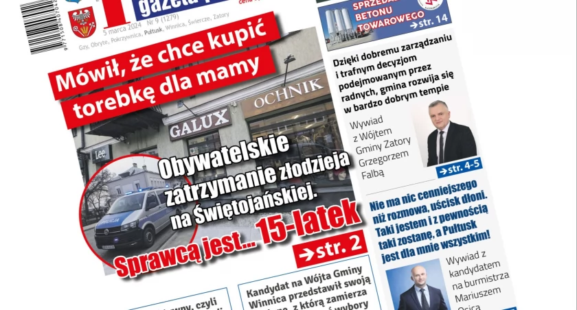 W 9, najnowszym numerze Pułtuskiej Gazety Powiatowej