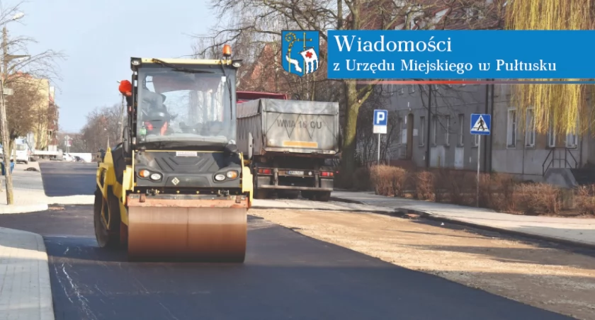 Trwają roboty drogowe na ulicy Traugutta