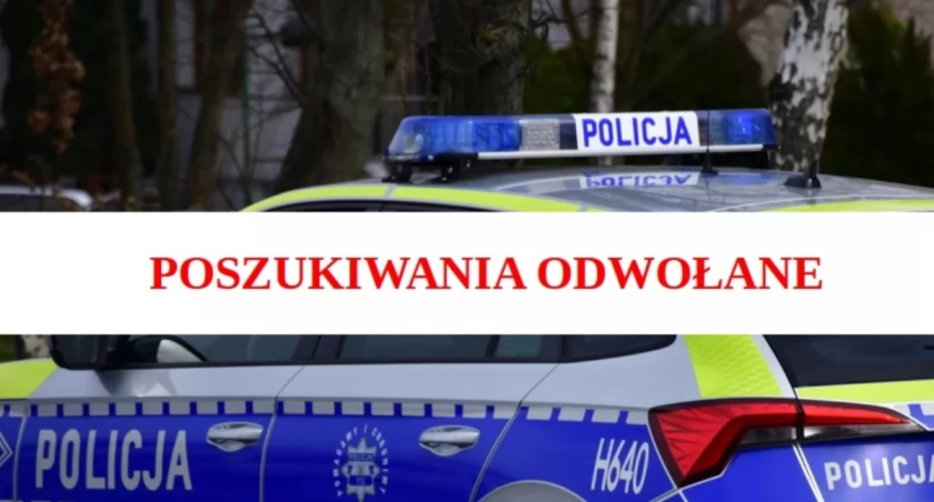 Policja odwołuje poszukiwania zaginionego chłopca