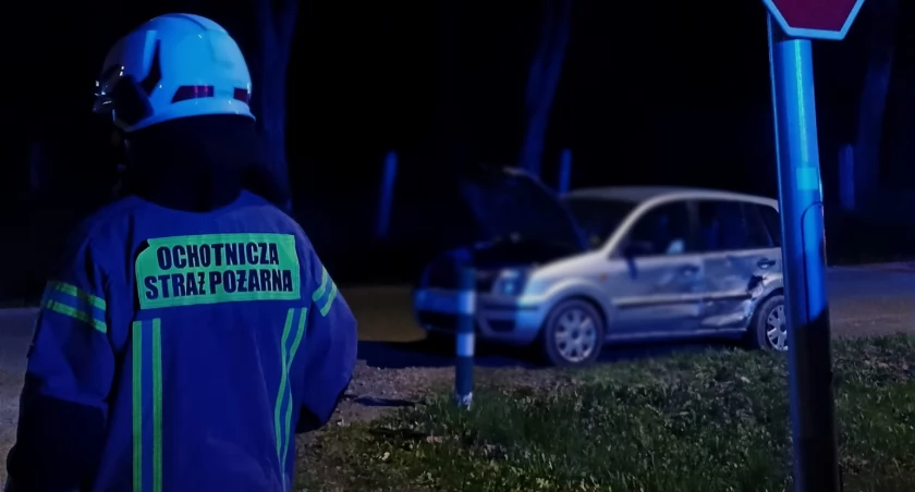 Wieczorny wypadek w Klukowie
