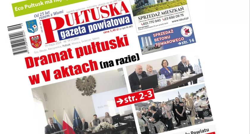 W 19 numerze Pułtuskiej Gazety Powiatowej