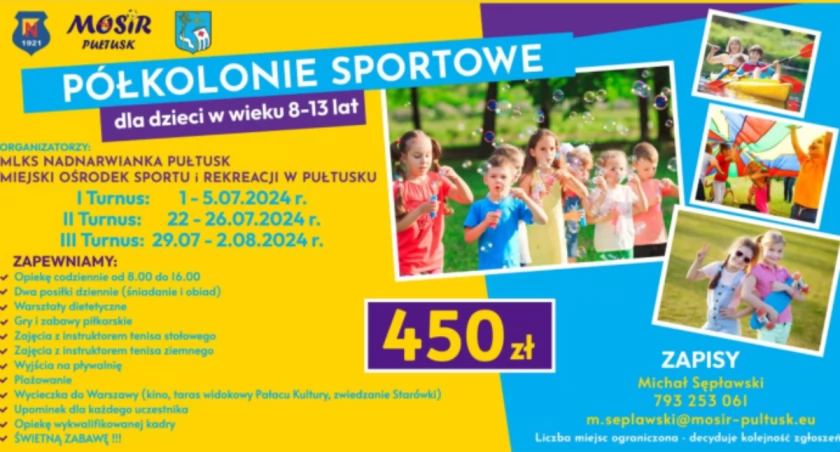 PÓŁKOLONIE LETNIE 2024 – ZAPRASZAMY!