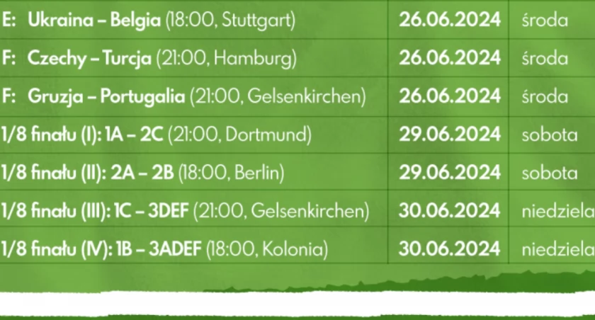 Gruzja - Portugalia czy Czechy – Turcja? Który mecz chcecie obejrzeć w Eco Strefie Kibica? - sonda nr 2