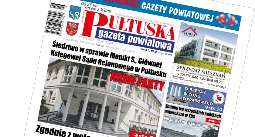 W 26 numerze Pułtuskiej Gazety Powiatowej