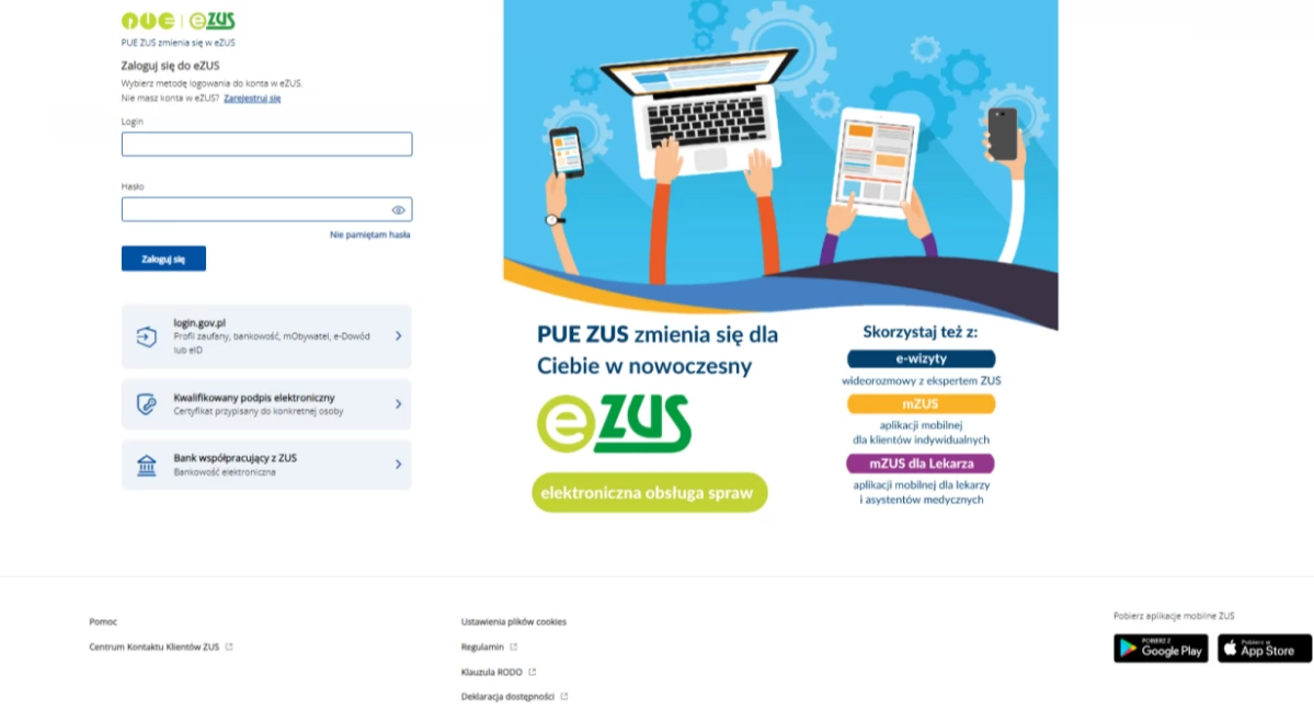 Platforma Usług Elektronicznych ZUS zmienia się w eZUS