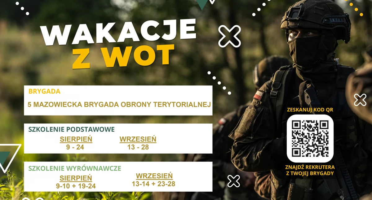 WYKORZYSTAJ WAKACJE  NA WOJSKOWE PRZESZKOLENIE