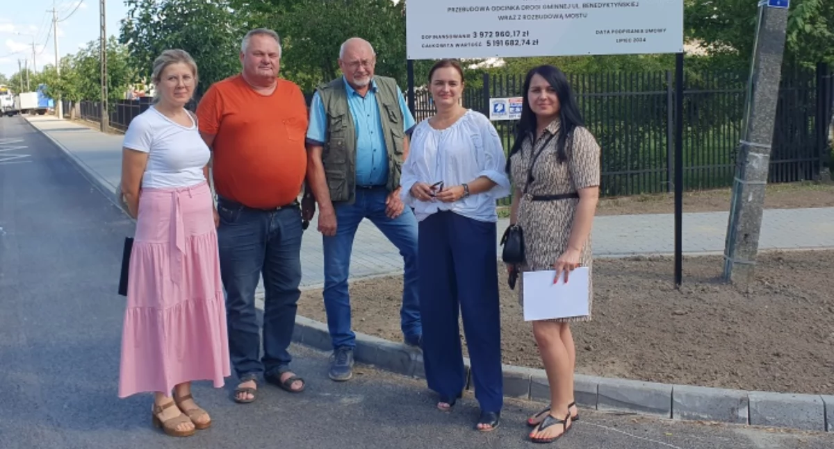 Przebudowa drogi gminnej nr 340498W ul. Marii Skłodowskiej-Curie w Pułtusku – odbiór końcowy zadania