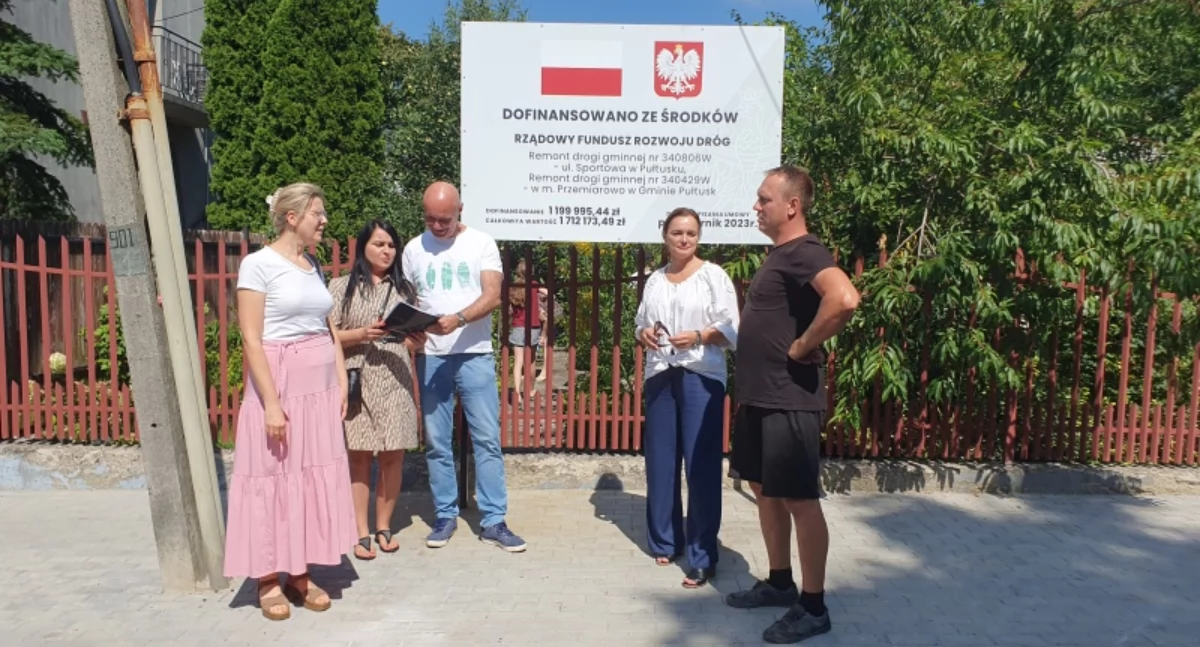 Remont drogi gminnej nr 340806 W – ul. Sportowa w Pułtusku – odbiór końcowy zadania