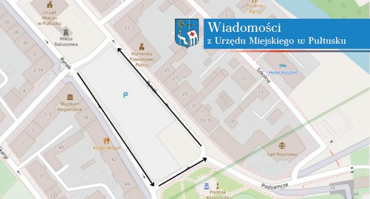Odcinek ulicy Rynek będzie wyłączony dziś (16 sierpnia) z ruchu