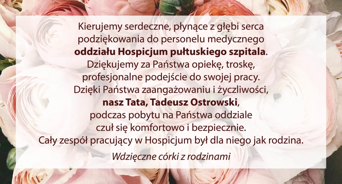 Podziękowania
