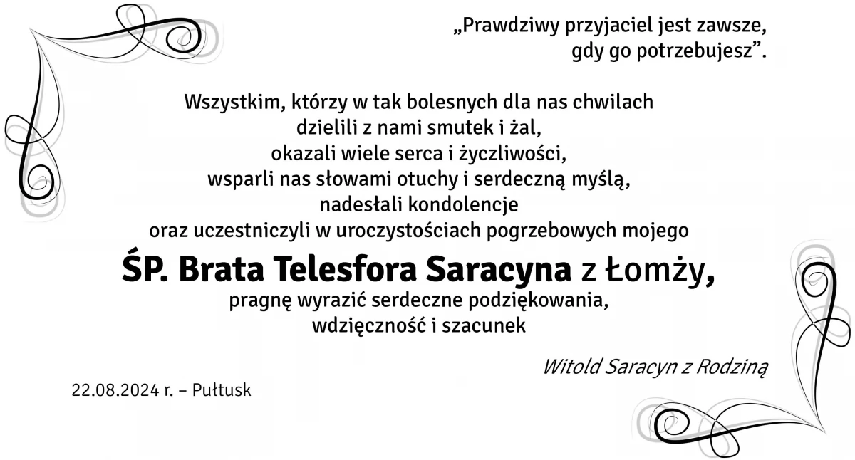 Podziękowania