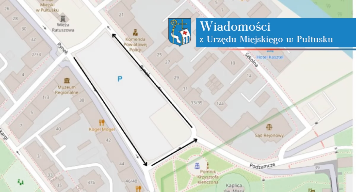 Odcinek ulicy Rynek będzie wyłączony dziś (23 sierpnia) z ruchu