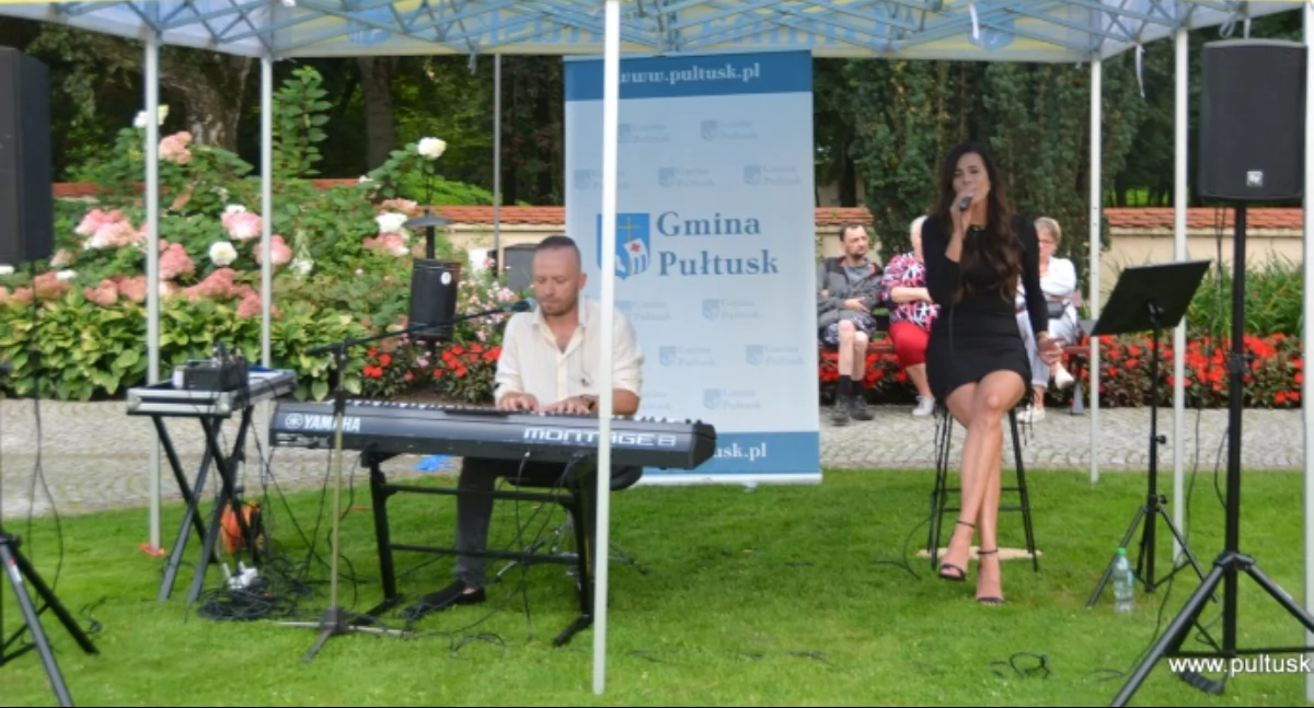 Wydarzenie muzyczne przy fontannie