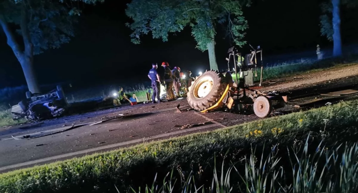 Sobotni wypadek w Chmielewie. Oficjalny komunikat policji