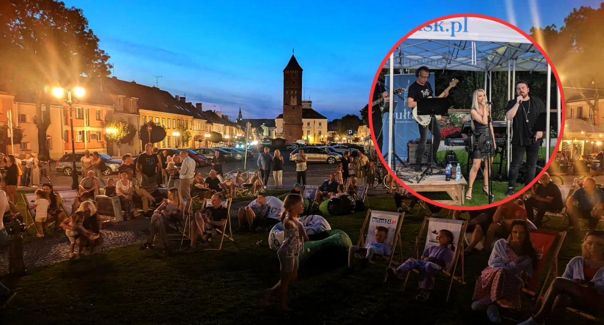 Bardzo udane muzyczne zakończenie wakacji przy pułtuskiej fontannie