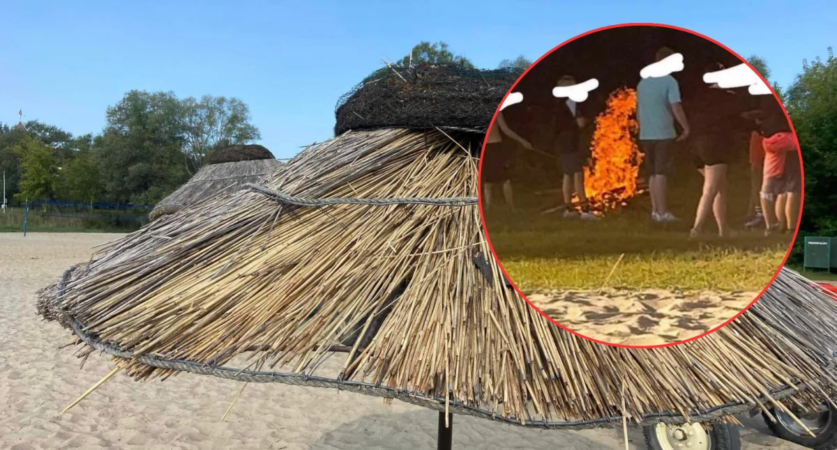 Nastolatkowie sprawcami zniszczeń na pułtuskiej plaży. Ich dane są już znane
