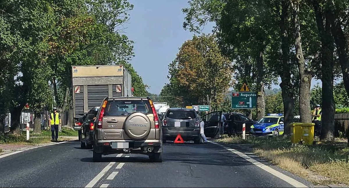 Wypadek w Kleszewie. Są utrudnienia w ruchu