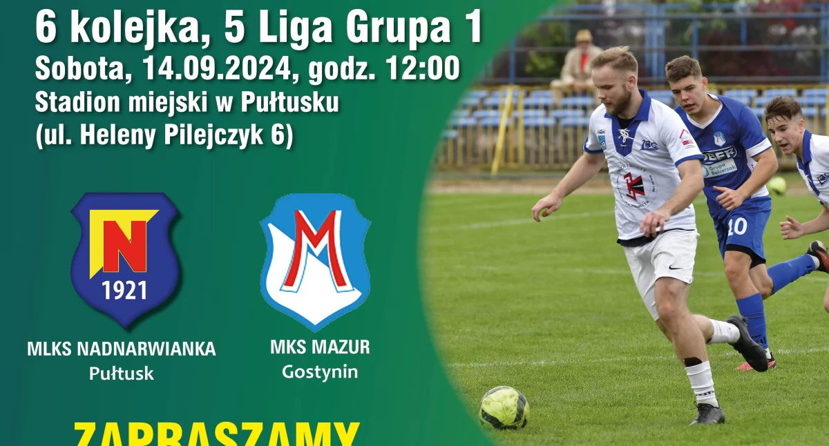 Przed nami szósta kolejka 5 Ligi Mazowieckiej