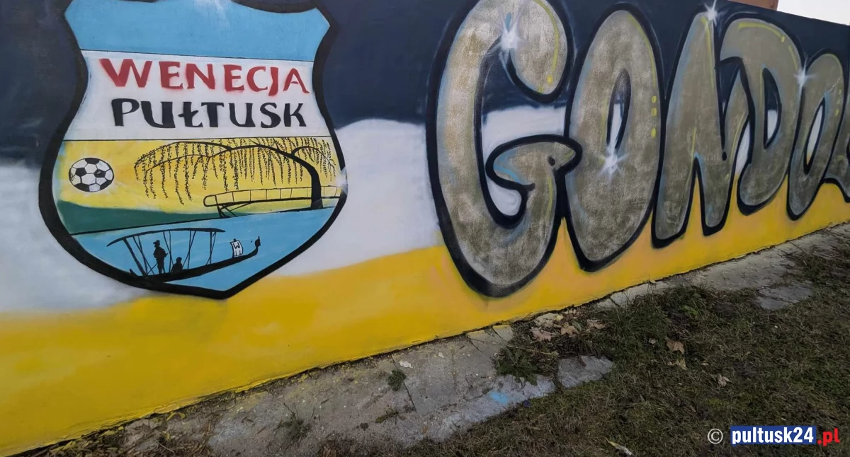 Powstał mural Wenecji Pułtusk. To prezent od wiernych kibiców!