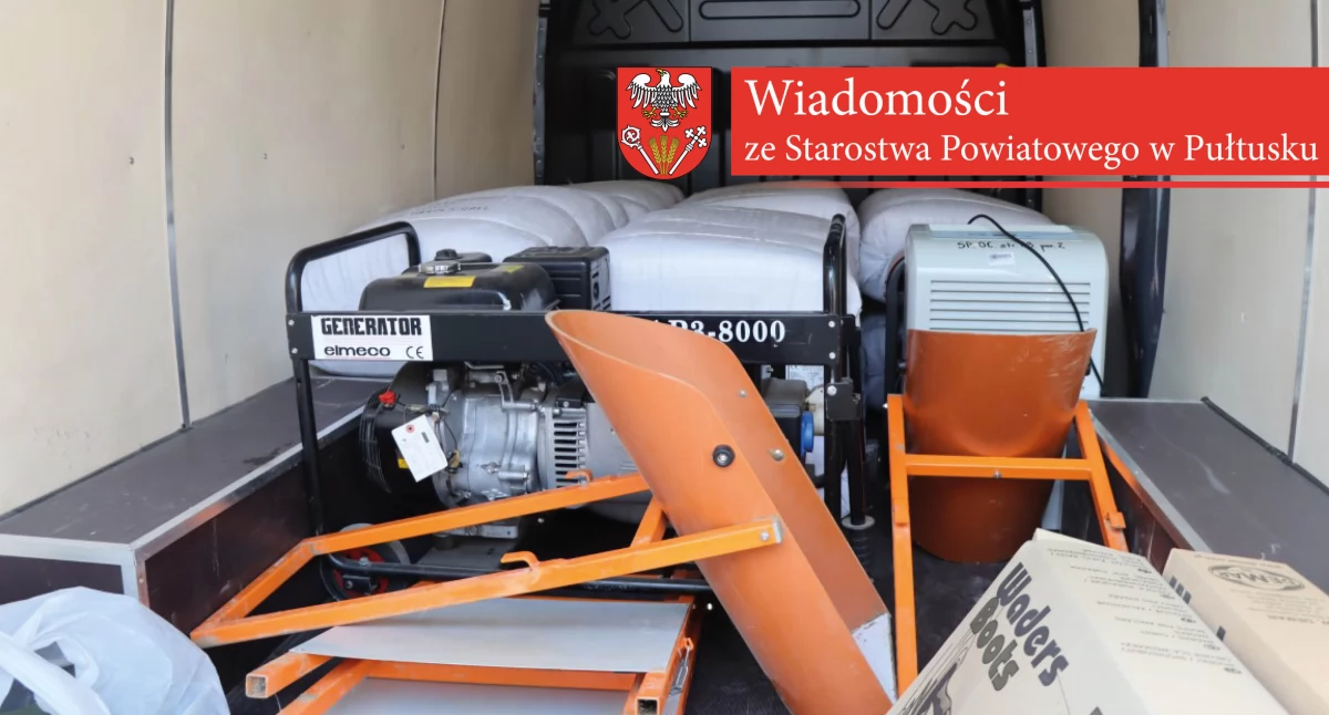 Powiaty Powiatom – Powiat Pułtuski solidarny z powiatami dotkniętymi powodzią