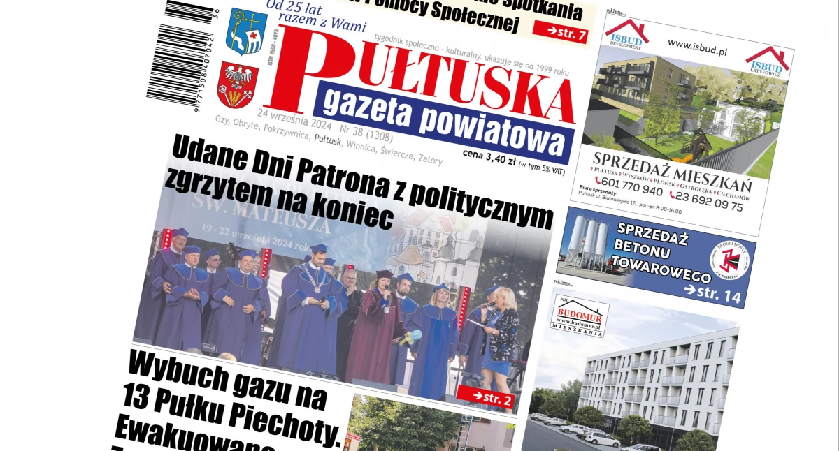 W 38 numerze Pułtuskiej Gazety Powiatowej