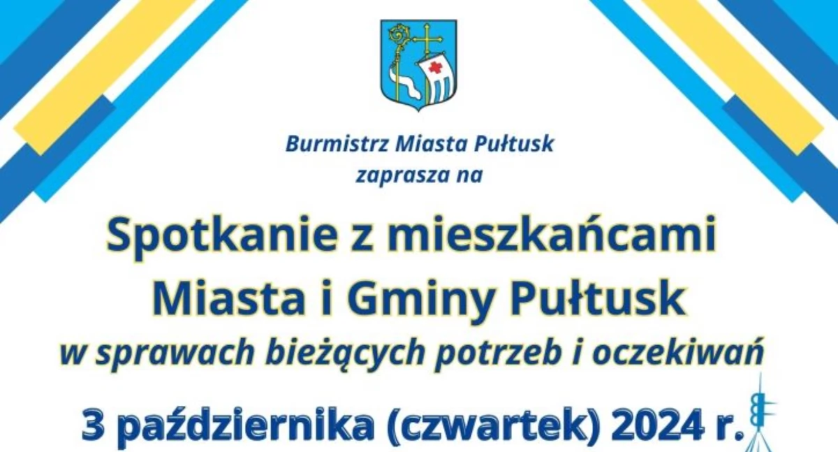 Spotkanie z mieszkańcami Miasta i Gminy Pułtusk w sprawach bieżących potrzeb i oczekiwań