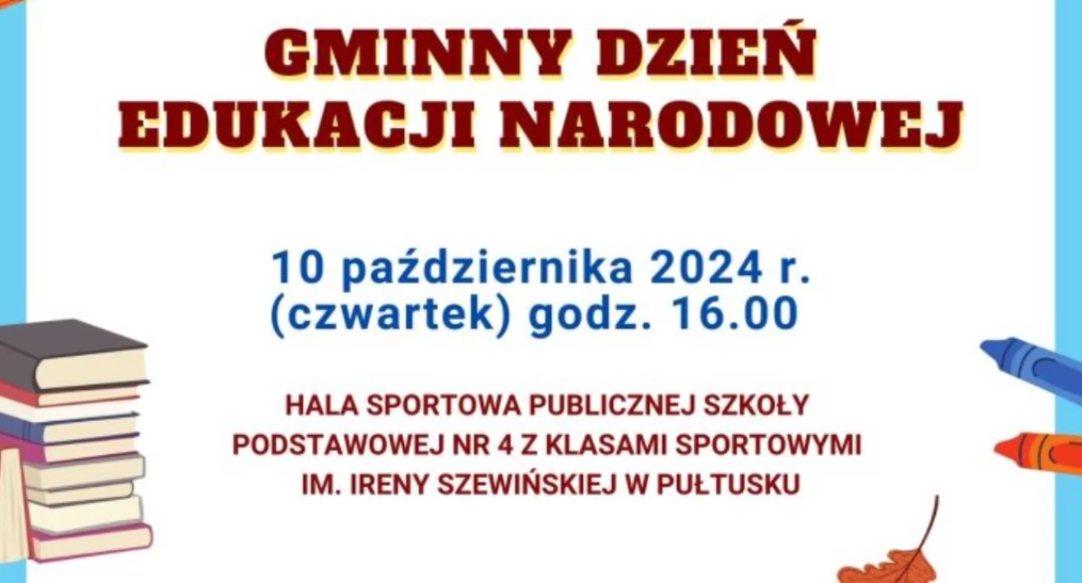 GMINNY DZIEŃ EDUKACJI NARODOWEJ – ZAPRASZAMY!