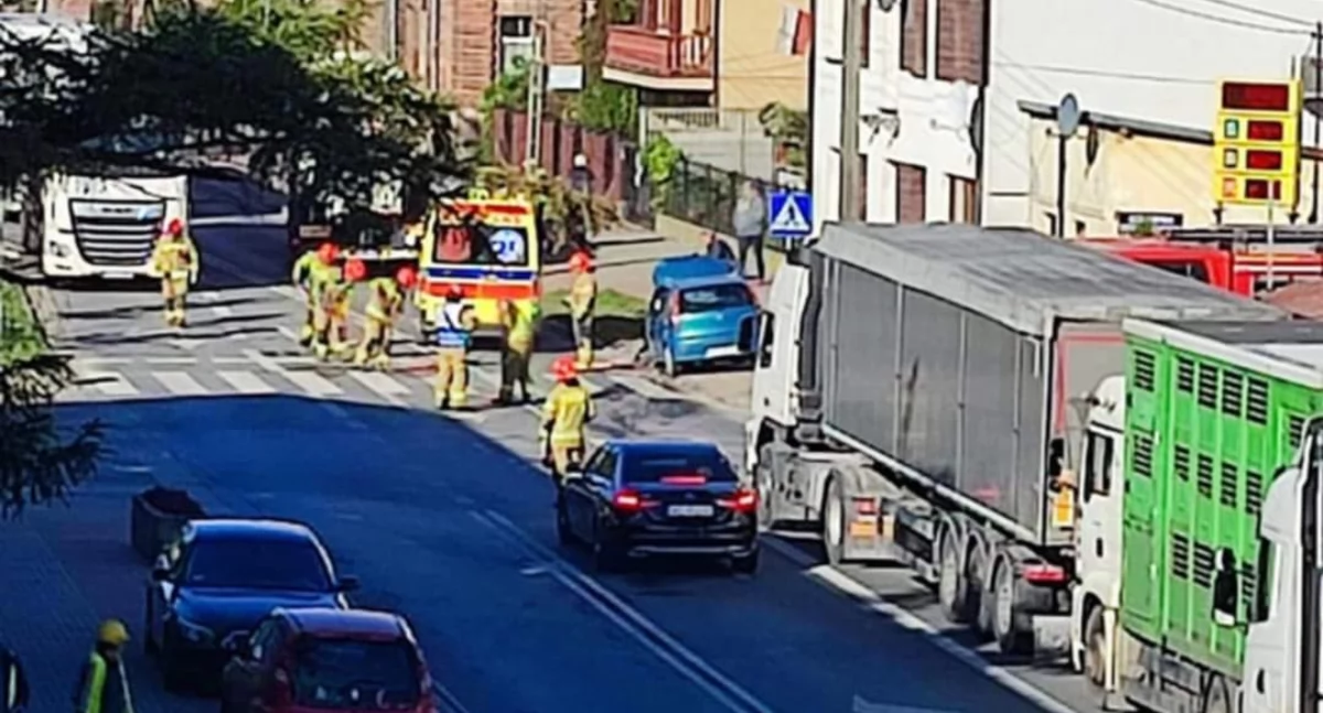Zderzenie dwóch aut na Wojska Polskiego