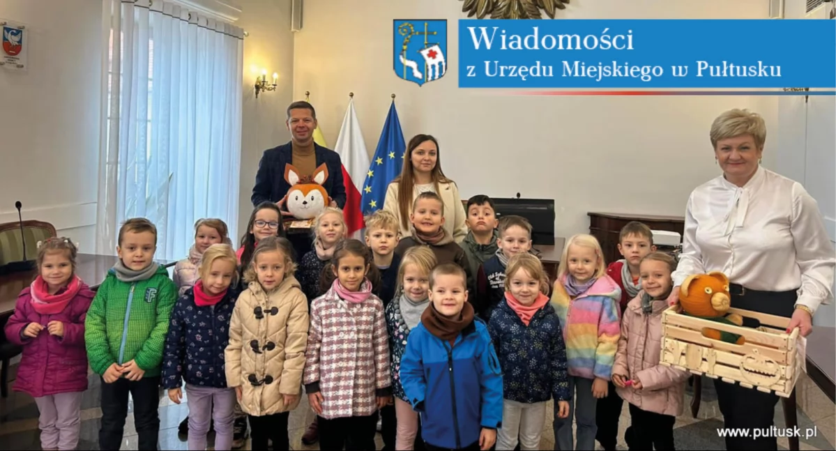 Wizyta przedszkolaków w Urzędzie Miejskim z okazji Święta Dyni