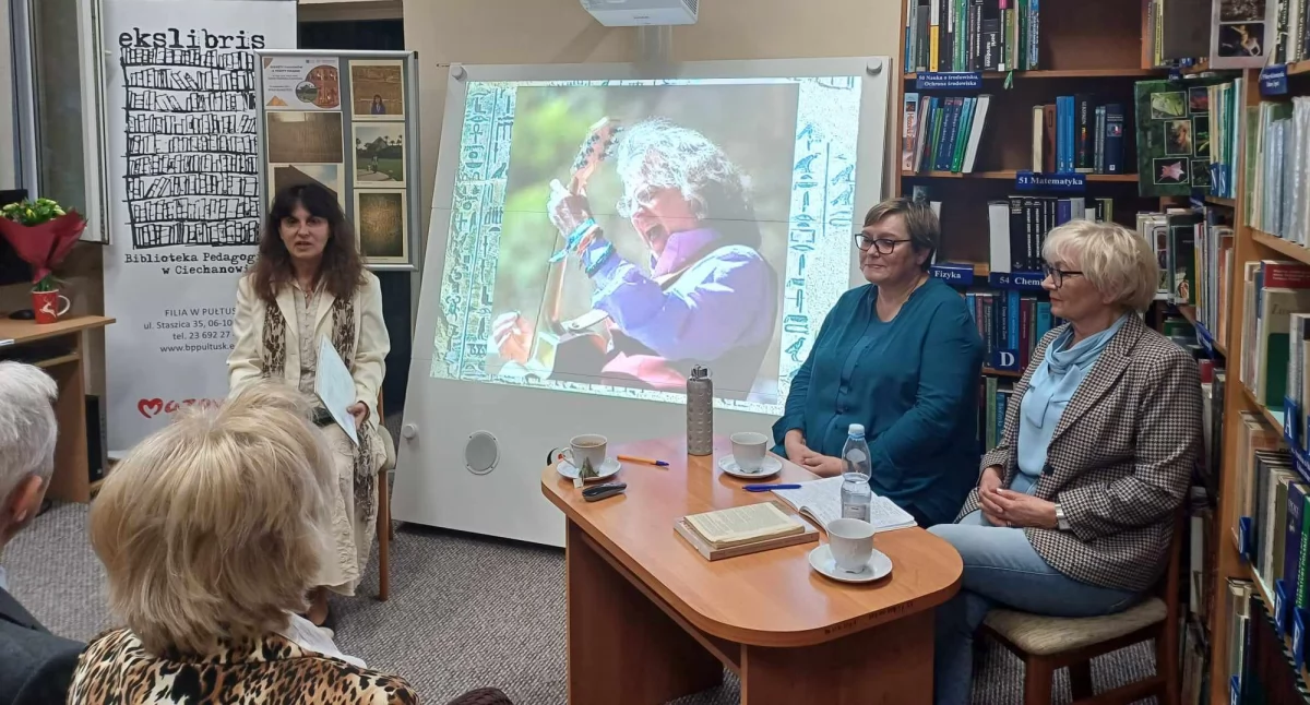 Joanna Popielska-Grzybowska o sekretach faraonów. Spotkanie w Bibliotece Pedagogicznej