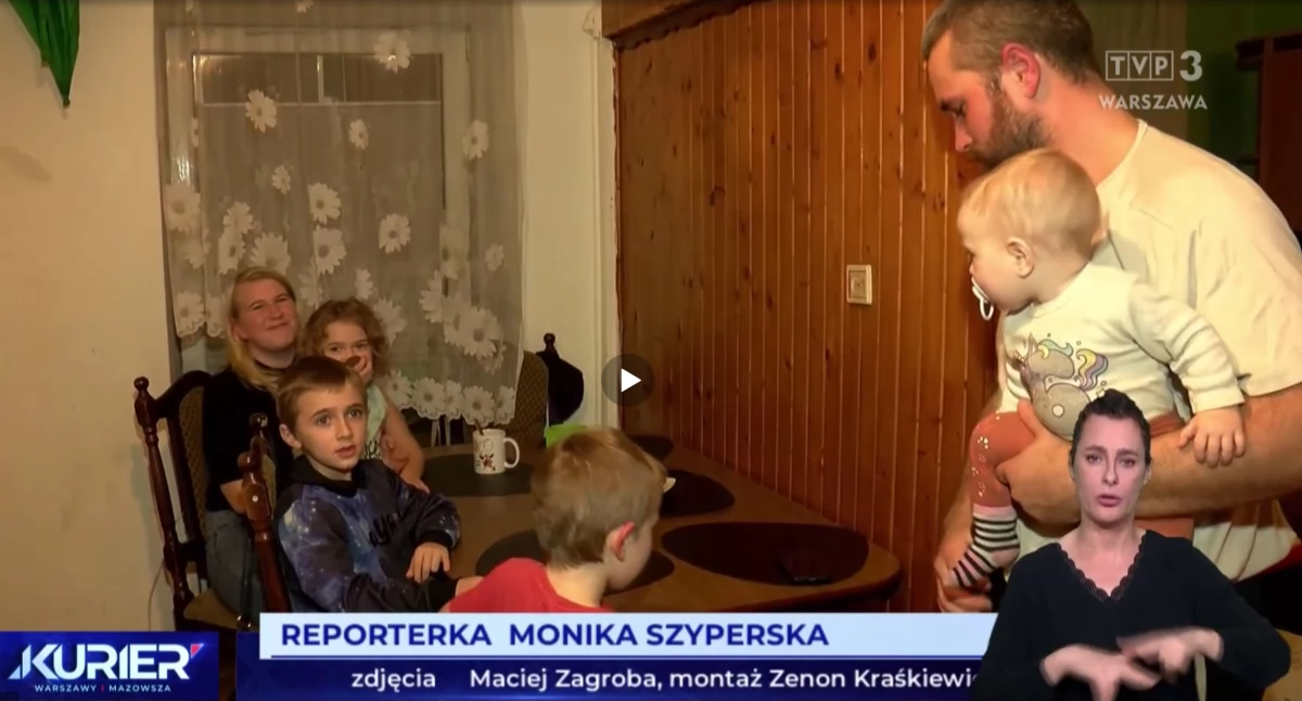 TVP 3 o problemie rodziny z Pułtuska
