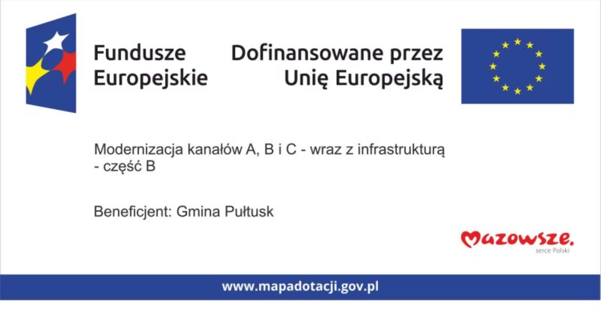 Modernizacja kanałów A, B i C – wraz z infrastrukturą – część B